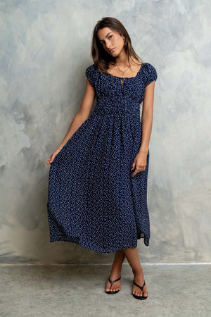 halo babydoll midi dress Halo Babydoll Dress (Plus) – Social Butterfly Boutique