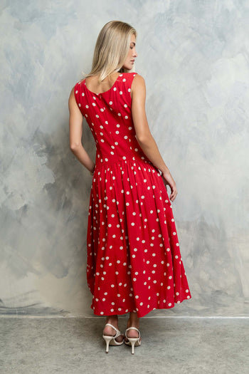 Dacey Polka Dot Midi Dress