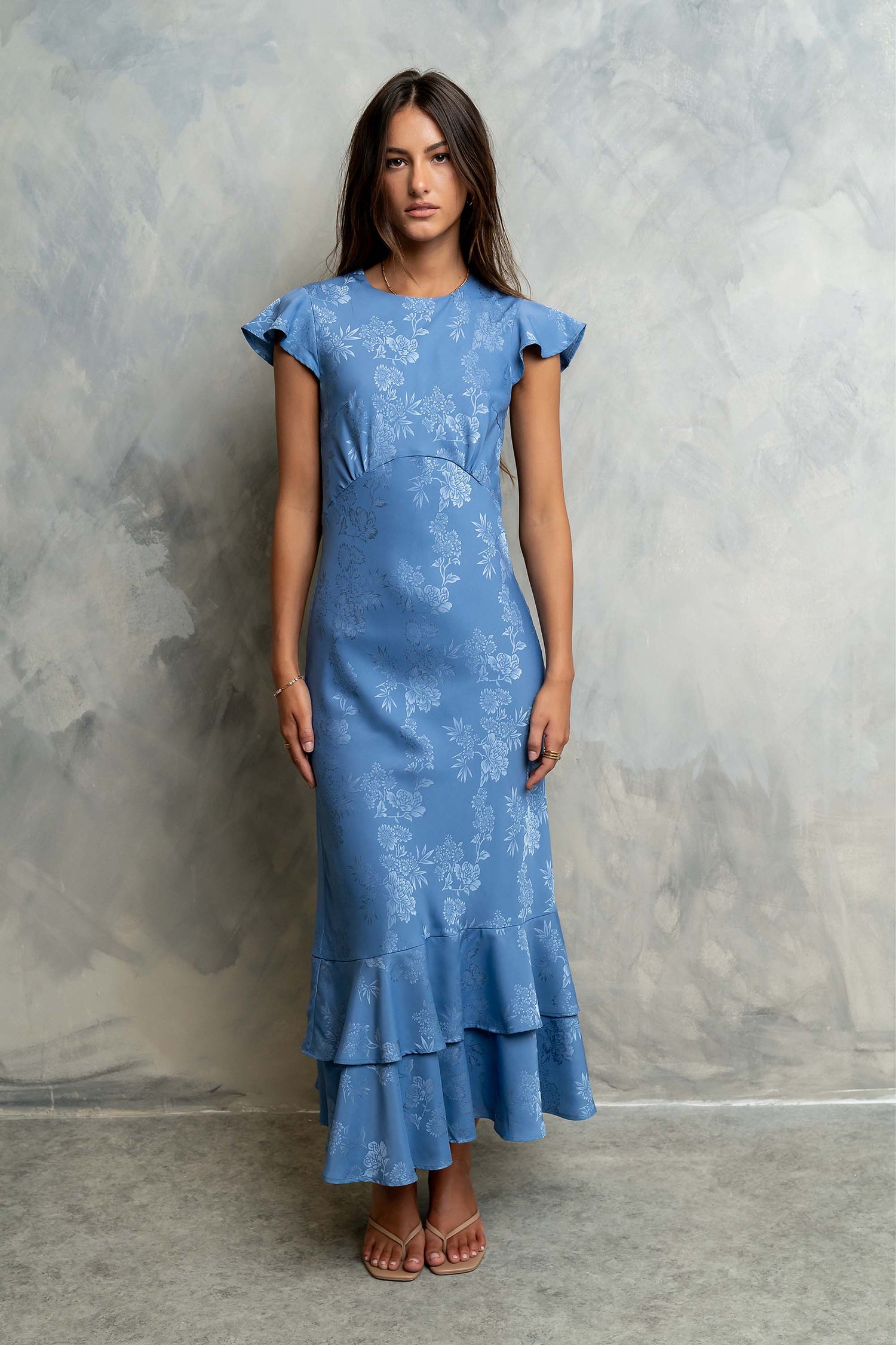 Blue Floral Dresses