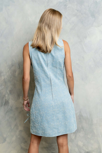 Davie Floral Denim Dress