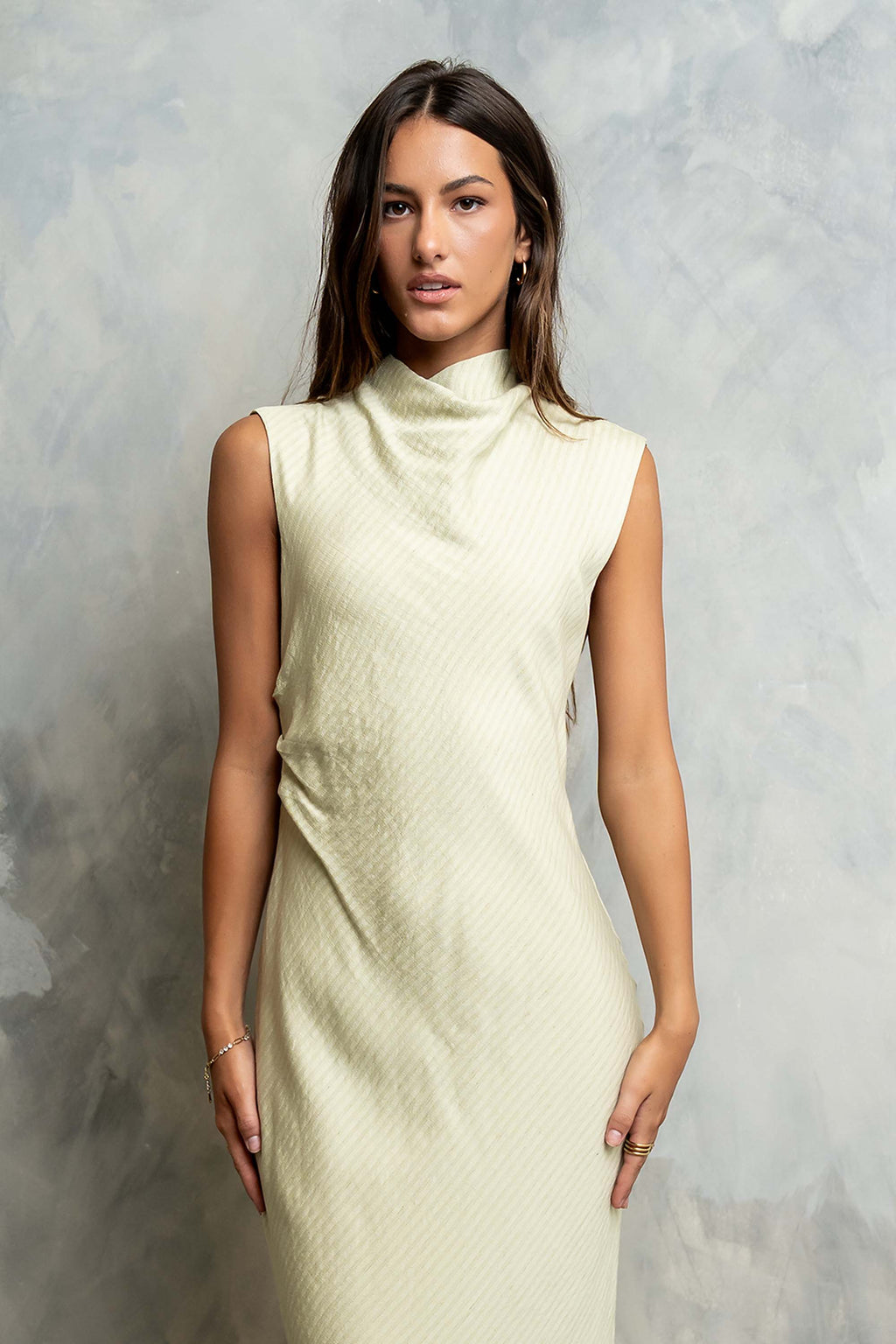 Shay Midi Dress in Green