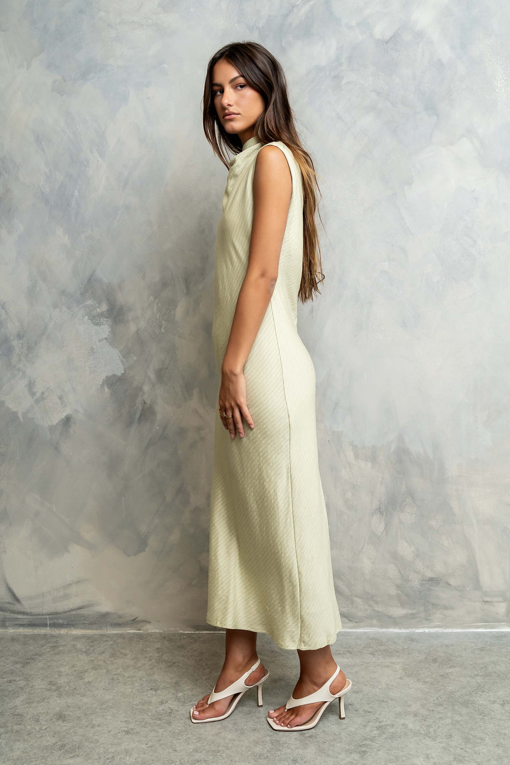 Shay Midi Dress in Green