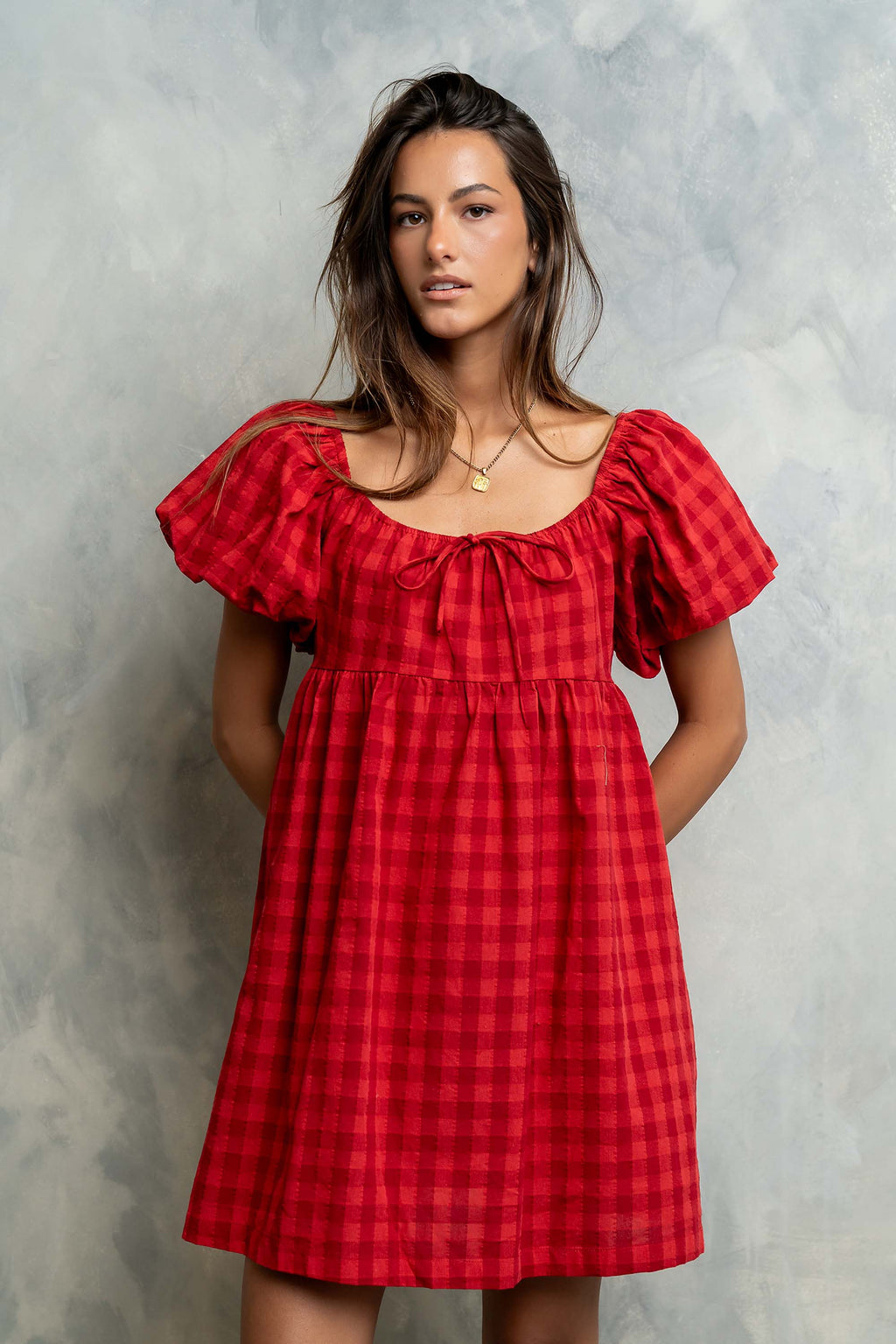 Emery Plaid Mini Dress