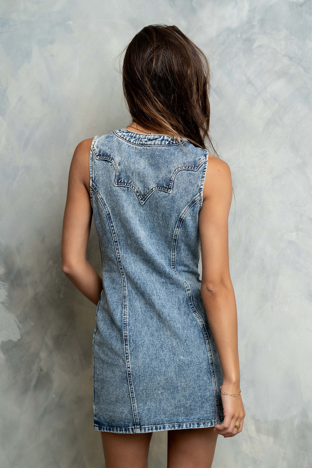 Kamdyn Button Down Denim Dress