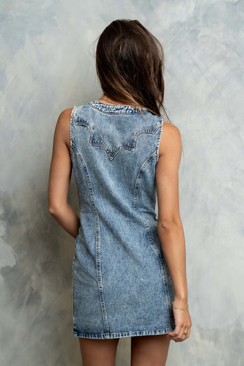 Kamdyn Button Down Denim Dress