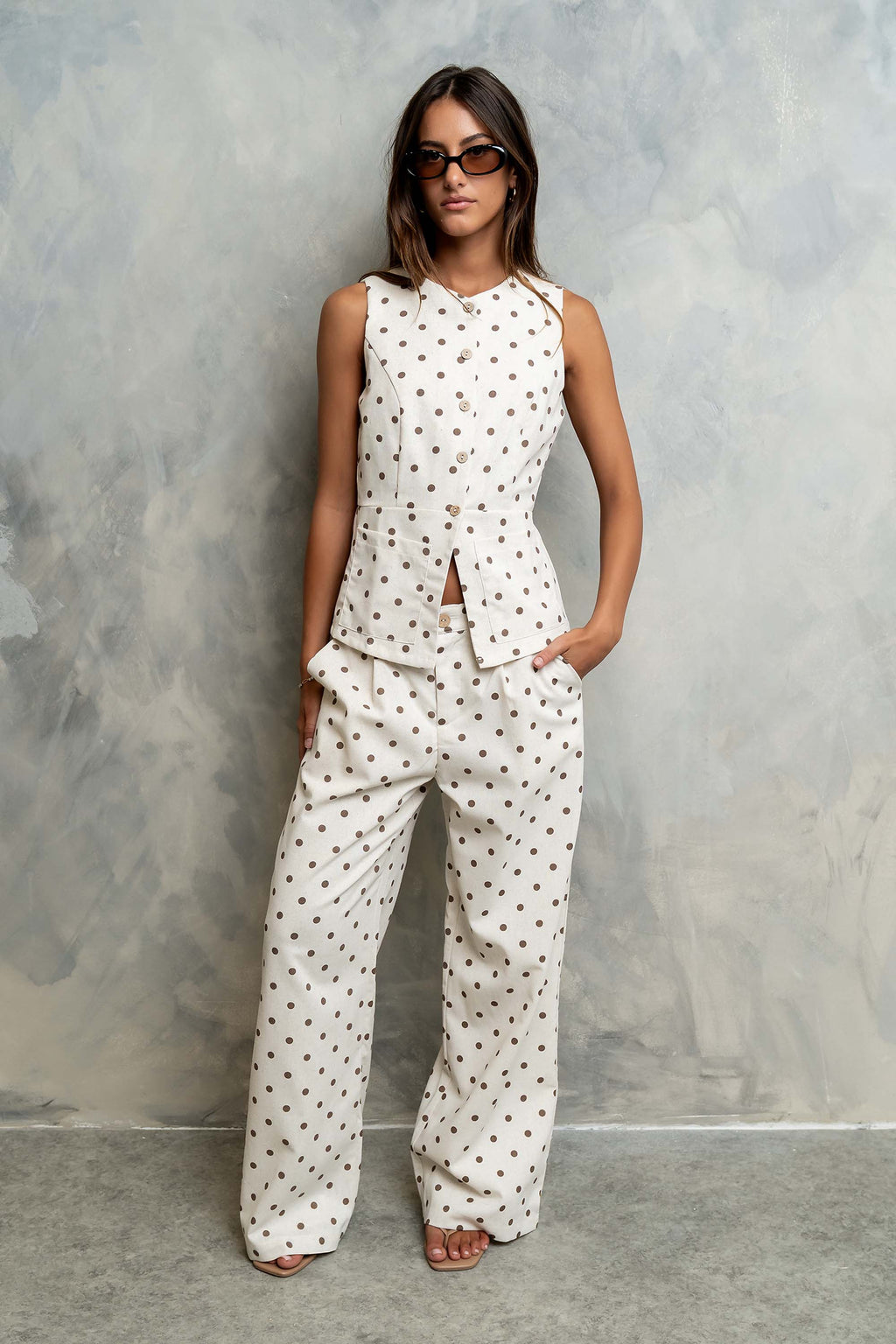 Natasha Polka Dot Trousers