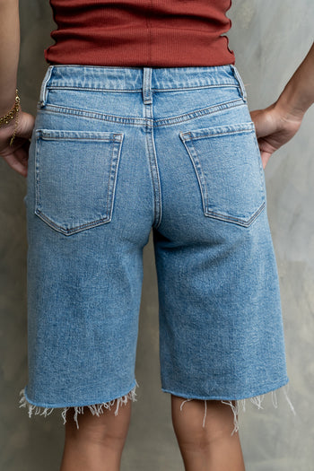 Azure Bermuda Denim Shorts