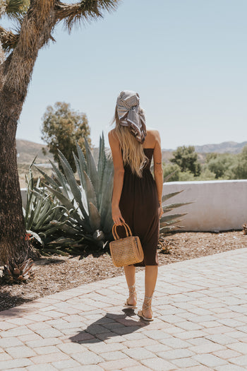 Reese Maxi Skirt in Brown