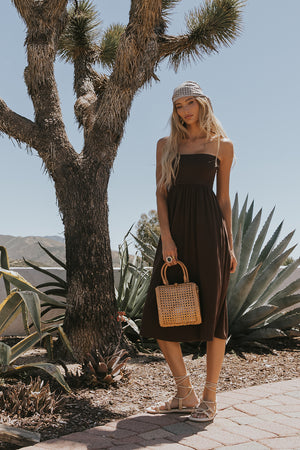 Reese Maxi Skirt in Brown
