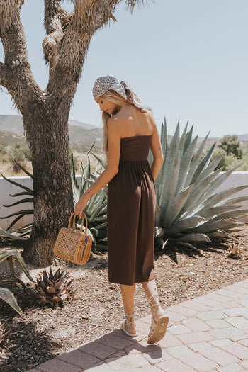 Reese Maxi Skirt in Brown