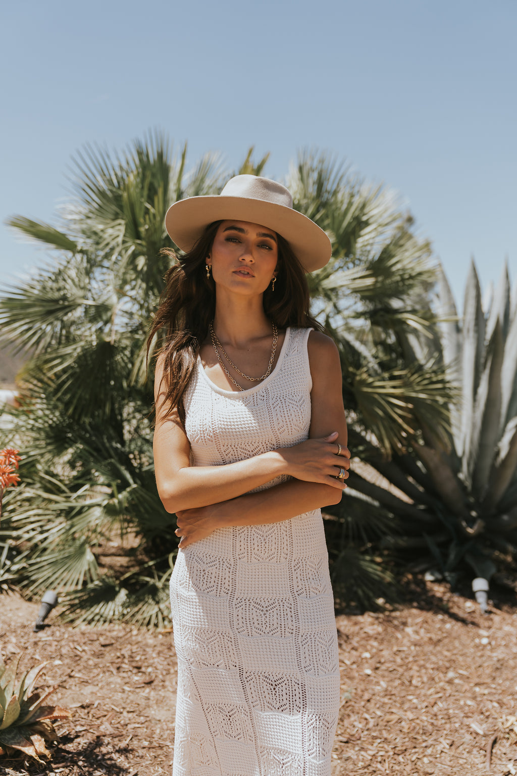 Melly Crochet Maxi Dress