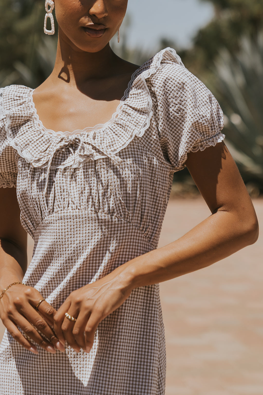 Annelise Gingham Dress