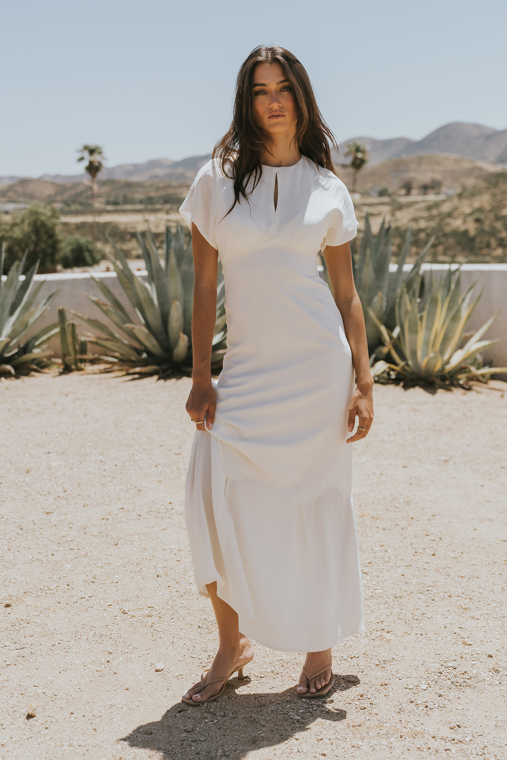 Malia Maxi Dress in Off White