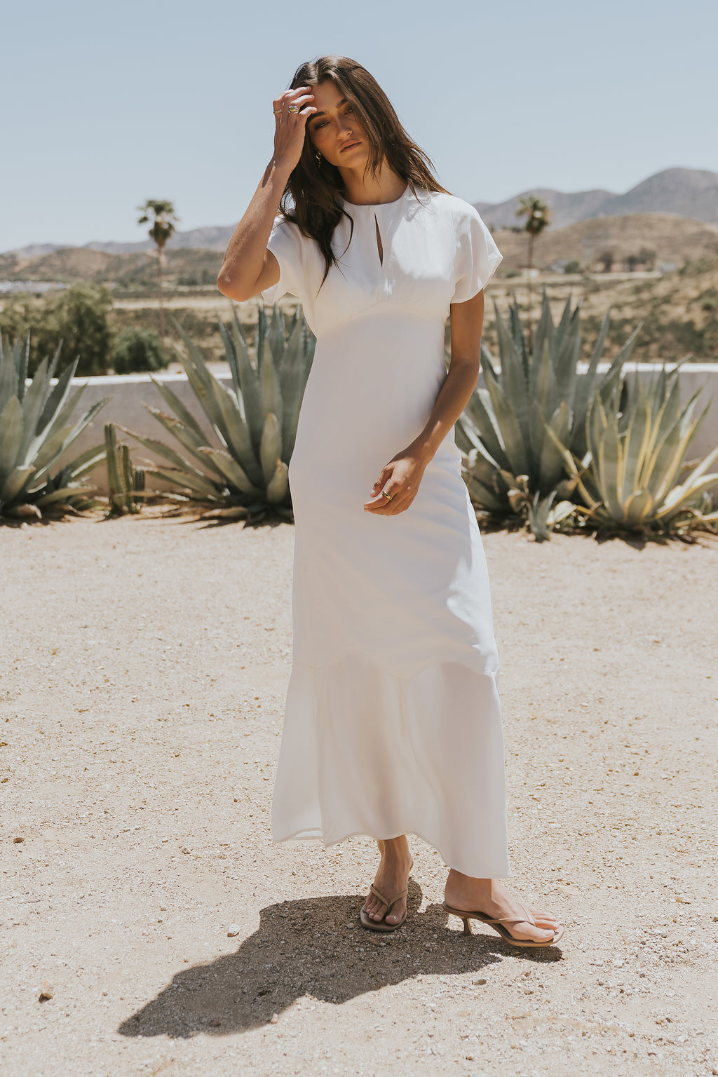 Malia Maxi Dress in Off White