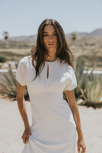 Malia Maxi Dress in Off White