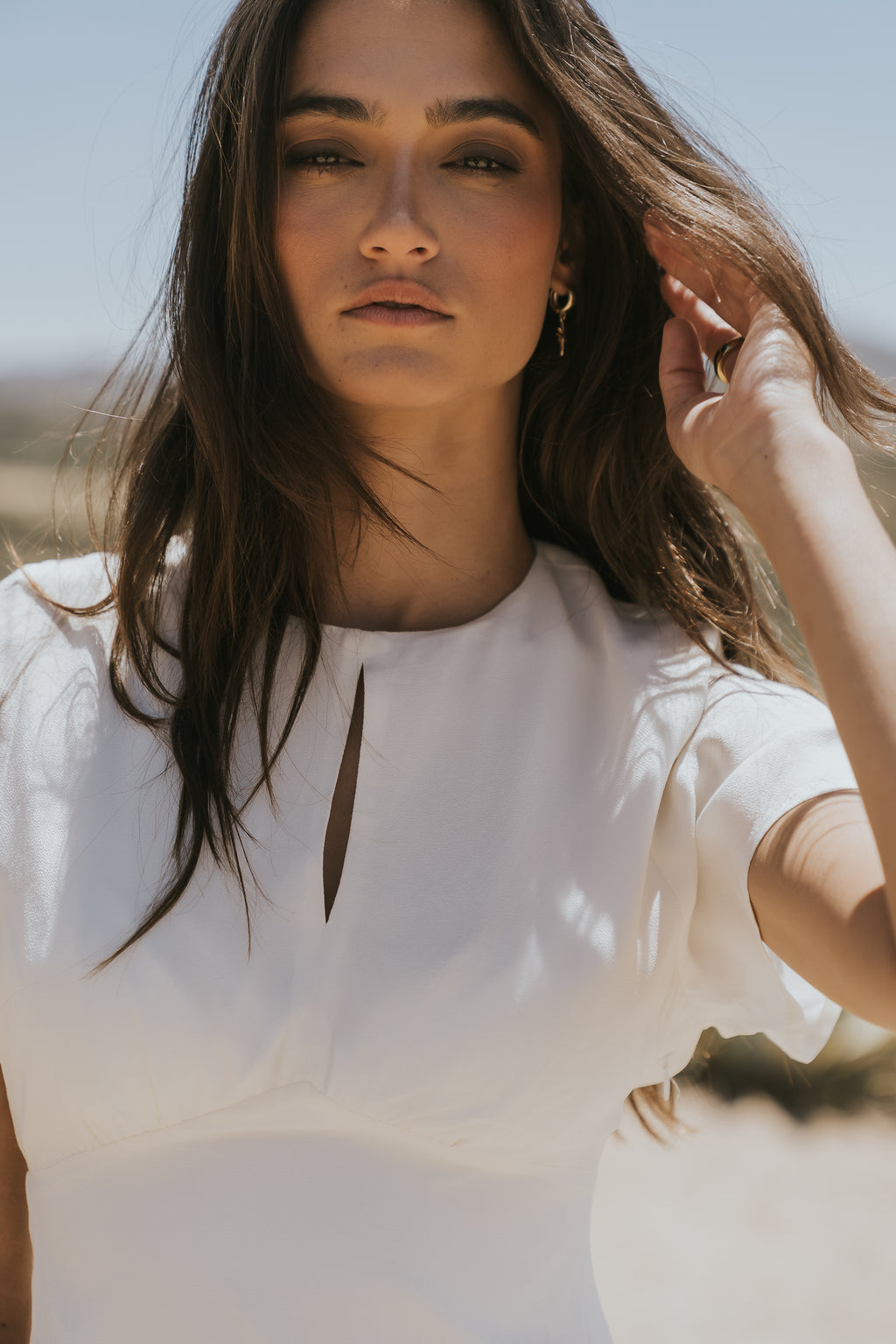 Malia Maxi Dress in Off White
