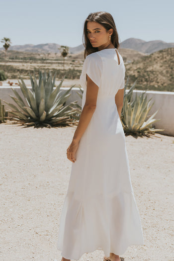 Malia Maxi Dress in Off White