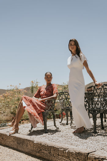 Malia Maxi Dress in Off White