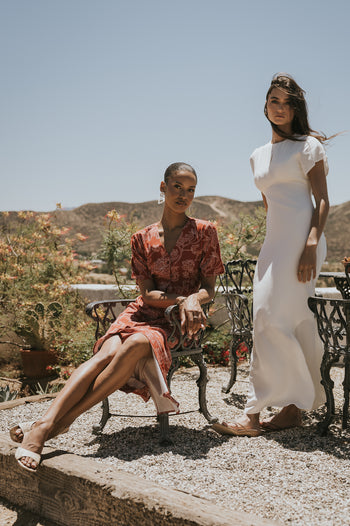 Malia Maxi Dress in Off White
