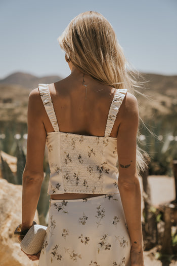 Paulette Floral Satin Tank