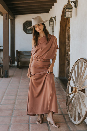 Yani Maxi Skirt in Mauve