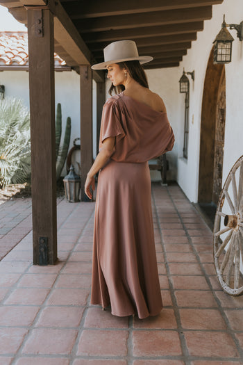 Yani Bubble Top in Mauve