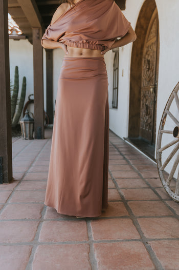 Yani Maxi Skirt in Mauve
