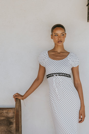 Colton Polka Dot Maxi Dress