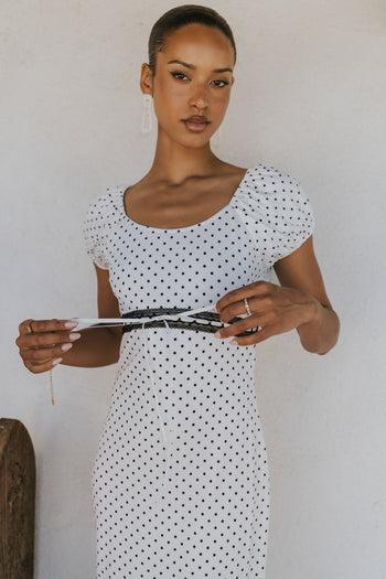 Colton Polka Dot Maxi Dress