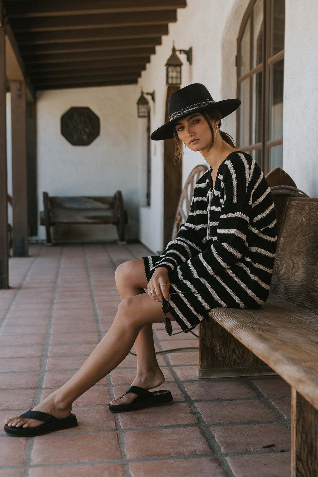 Miya Striped Sweater Dress