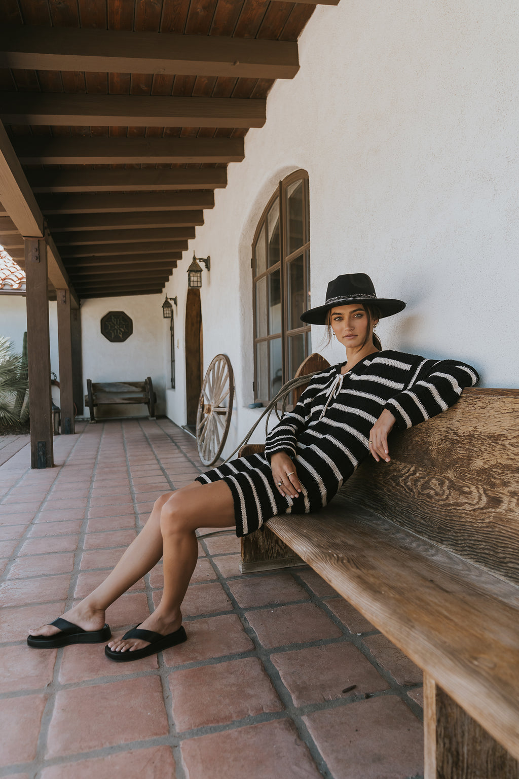 Miya Striped Sweater Dress