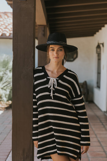 Miya Striped Sweater Dress