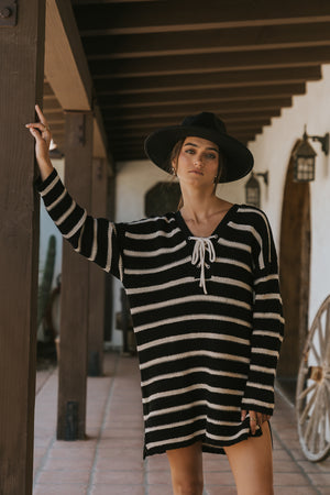 Miya Striped Sweater Dress