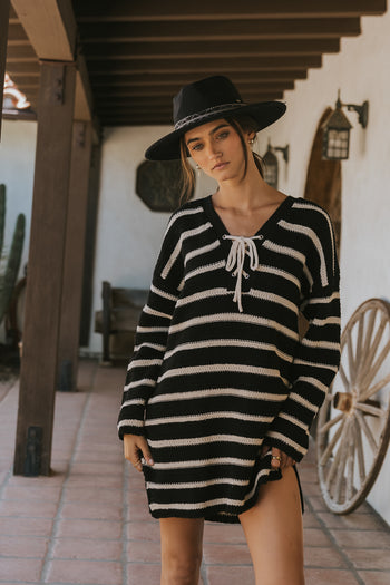 Miya Striped Sweater Dress