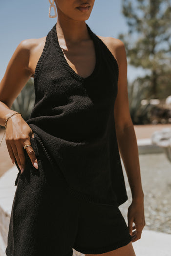 Marlena Halter Top in Black