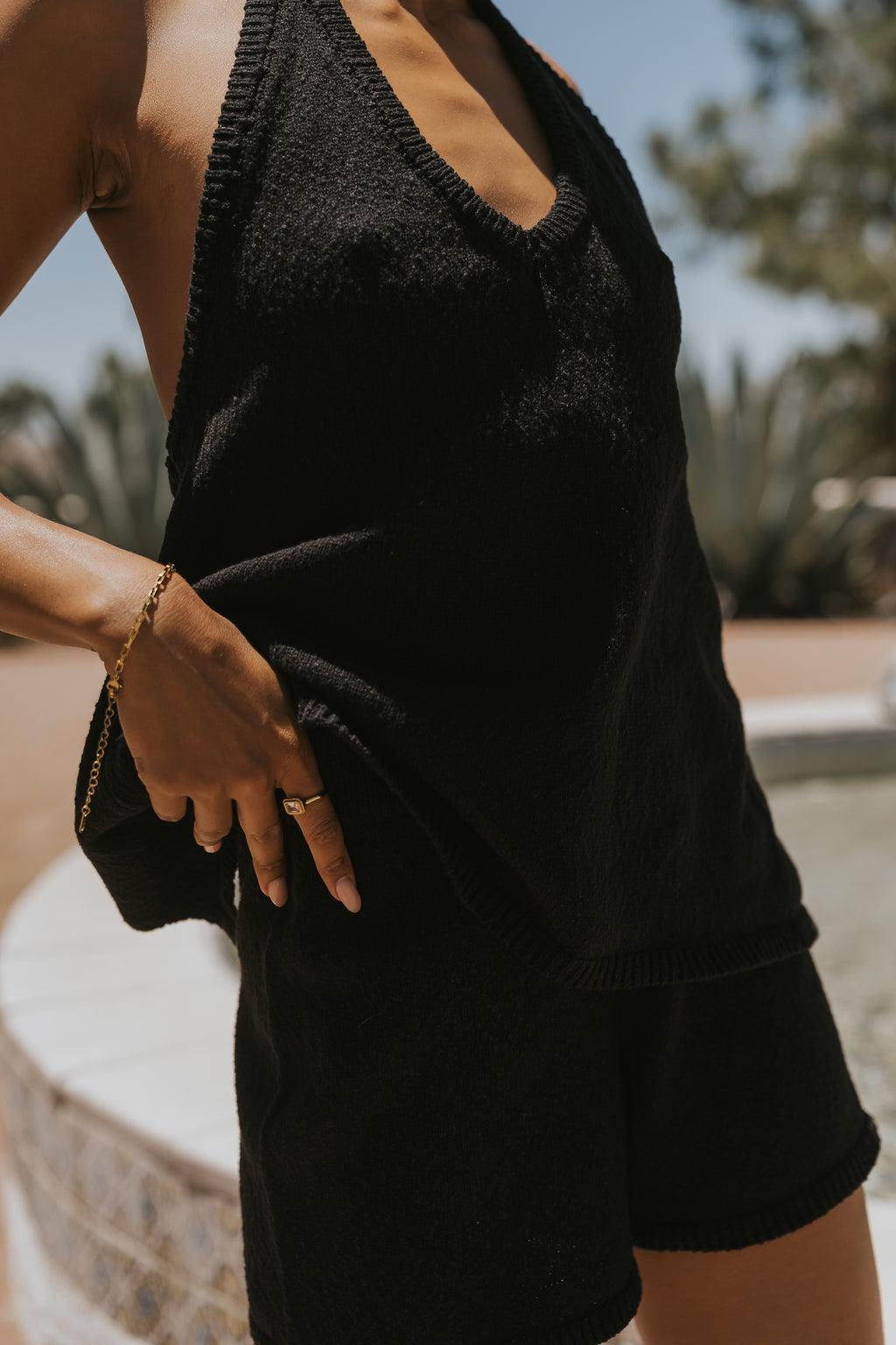Marlena Halter Top in Black