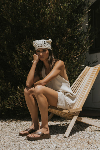 Marlena Knit Shorts in Natural