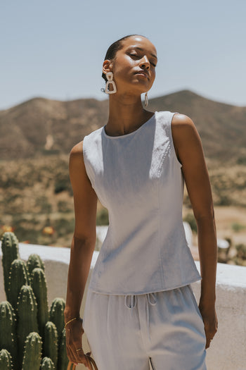 Briar Tank Top in Blue