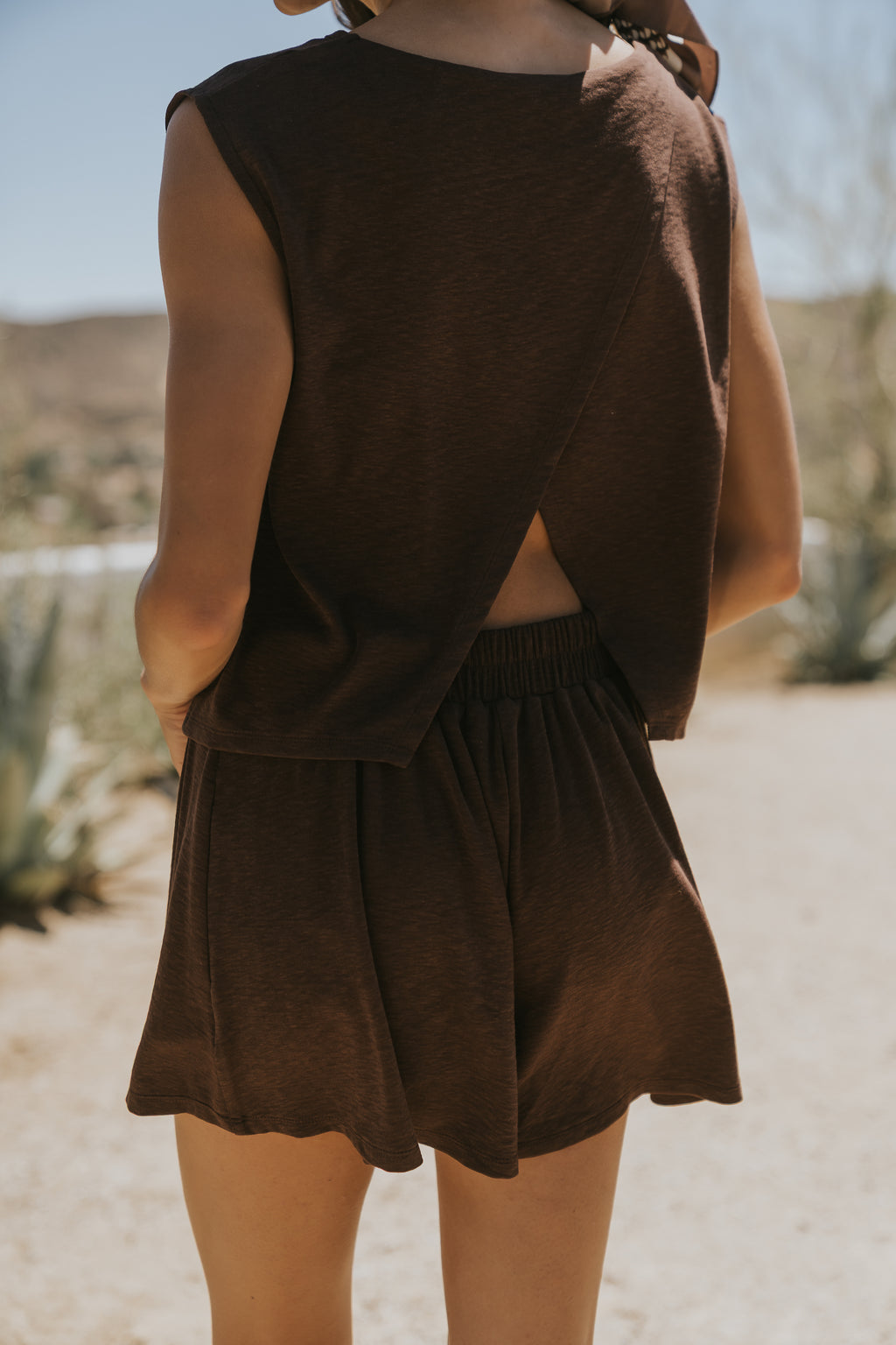 Britta Tank Top in Brown