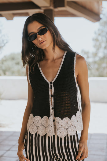 Marta Crochet Vest