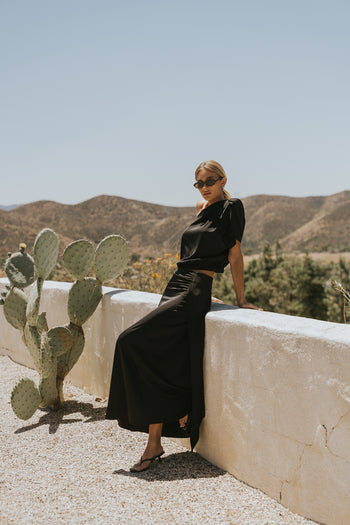 Yani Bubble Top in Black