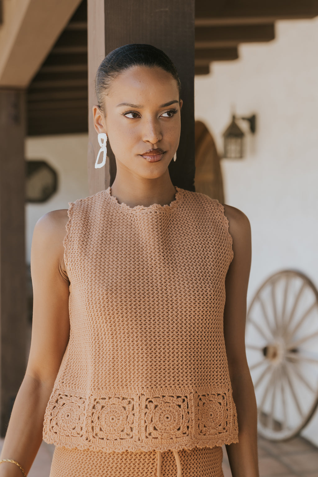 Maxine Crochet Knit Tank