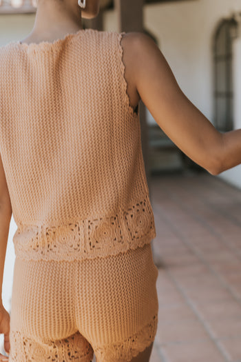 Maxine Crochet Knit Tank