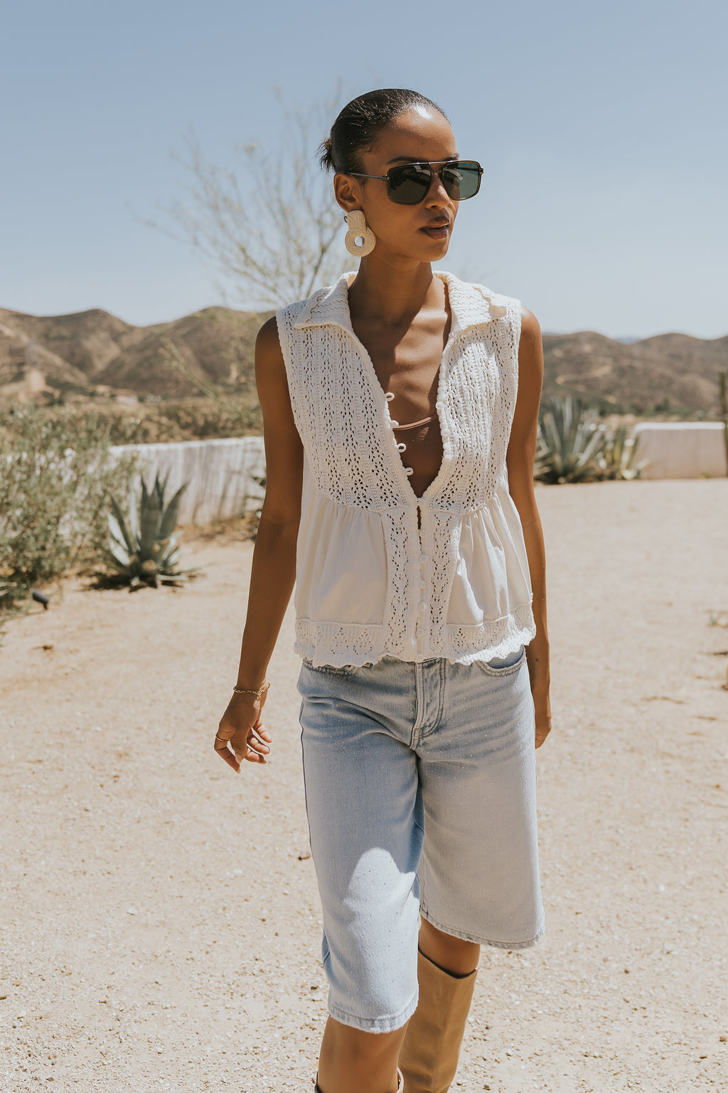 Salome Baggy Jean Shorts