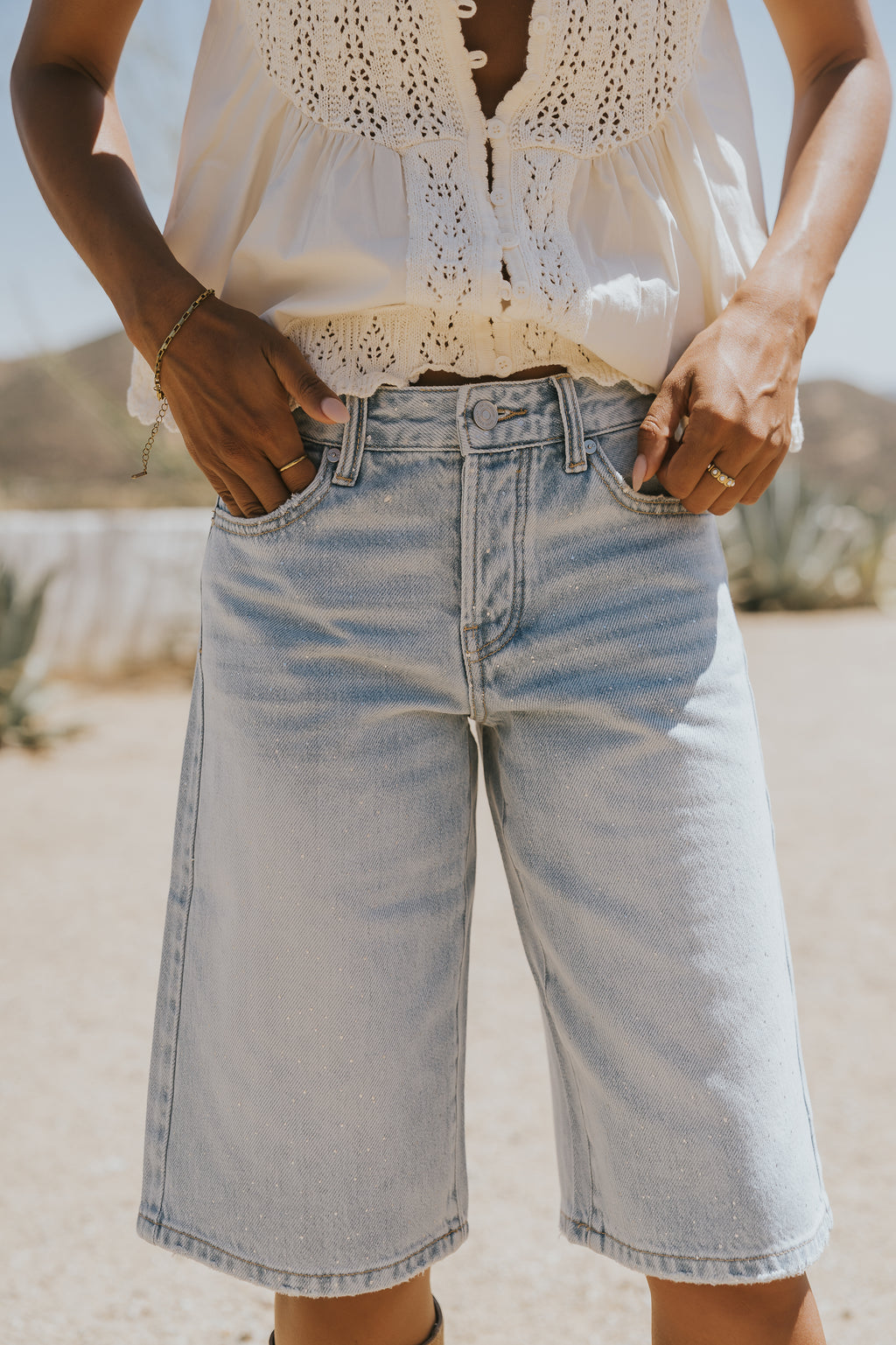 Salome Baggy Jean Shorts