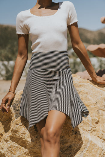 Sarah Striped Mini Skirt