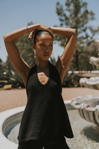 Marlena Halter Top in Black