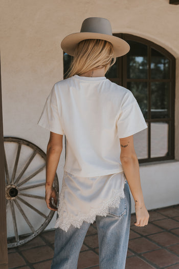 Mika Combination Top in Cream