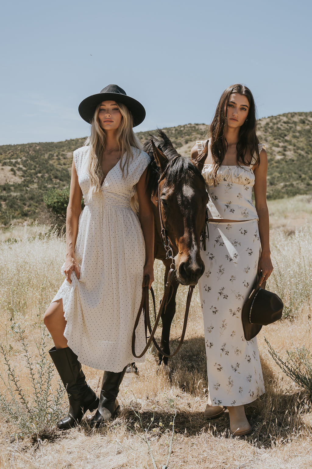 Kellie Polka Dot Maxi Dress