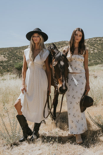 Kellie Polka Dot Maxi Dress